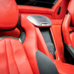 Black Corvette C8 Z06 with Red Interior in Luxe AF Motors Warehouse