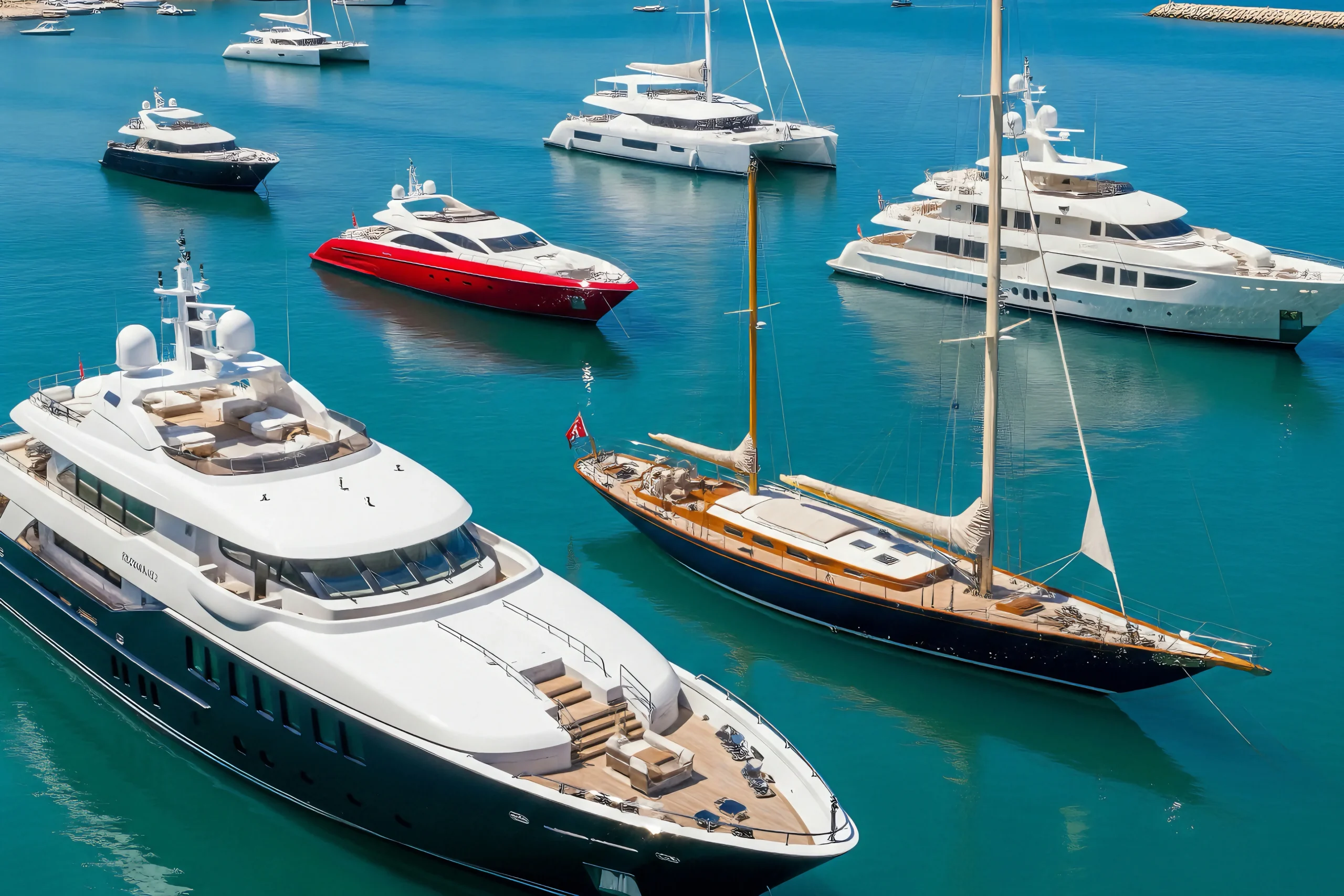 Yacht styles available through Luxe AF Connections