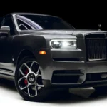 Rolls Royce Cullinan Houston Black Badge rental exterior front view